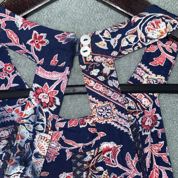 Anthropologie Abel The Label Floral Maxi Dress Charlotte Backless Halter Medium - Picture 4 of 11
